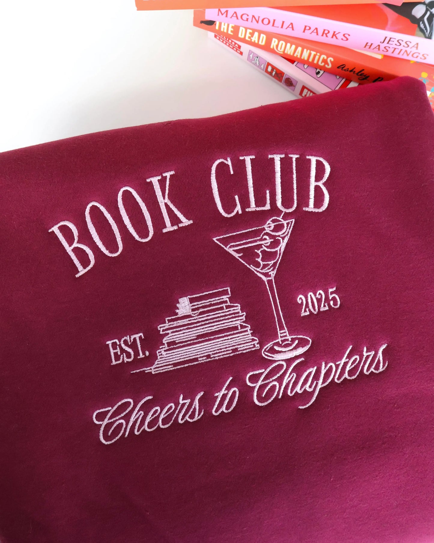 Book Club Embroidered Jumper