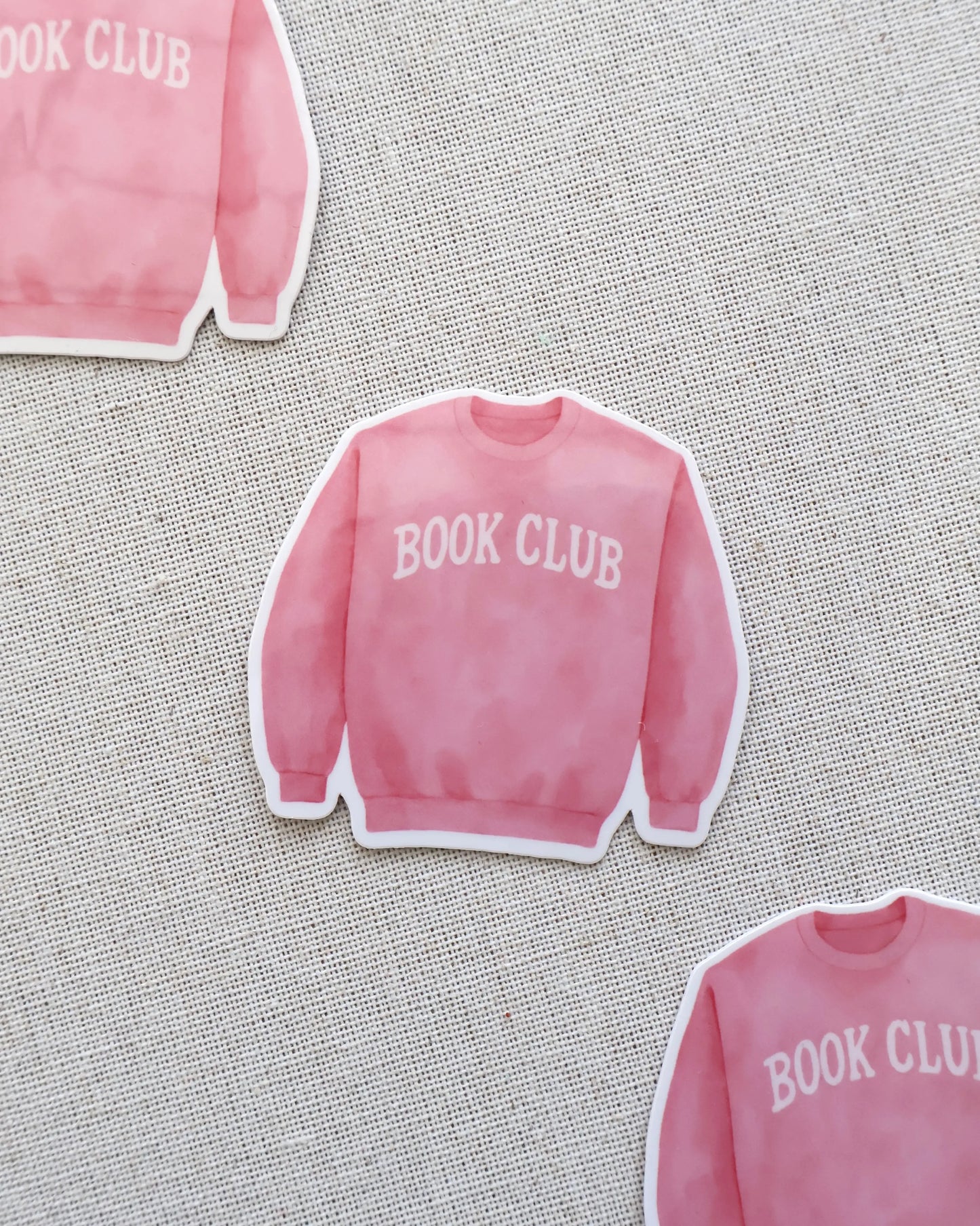 Bookclub Pink Jumper Sticker