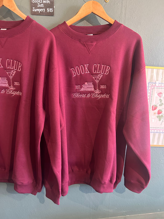 Pre-order: Book Club Embroidered Jumper