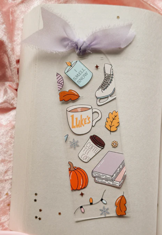 Fated Pages Acrylic Bookmark - I smell snow