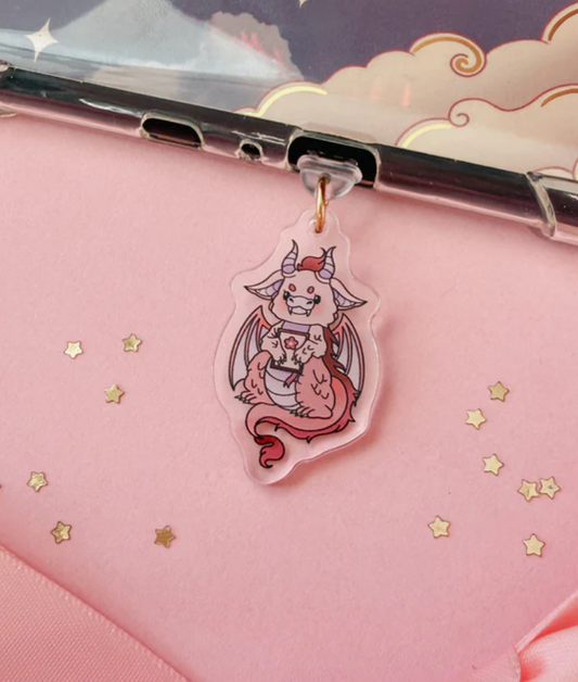 Dragon Cutie E-Reader Kindle Phone Charm