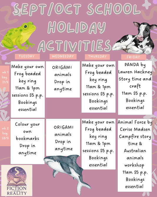 September/ October School Holiday Activities
