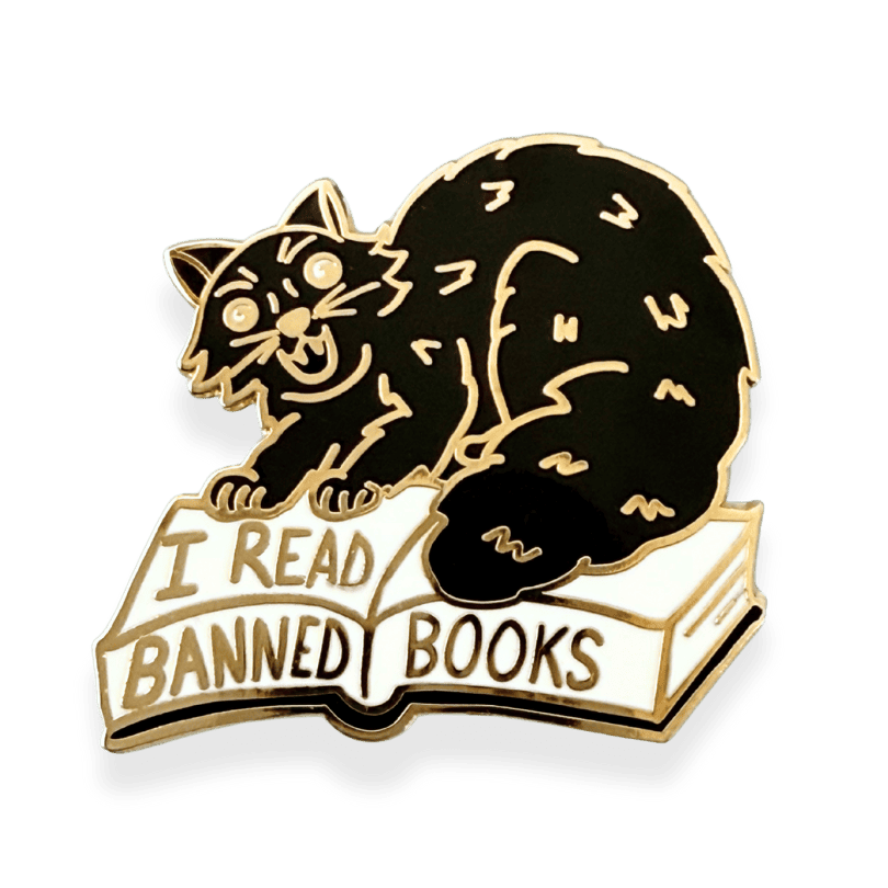 I Read Banned Books Lapel Pin