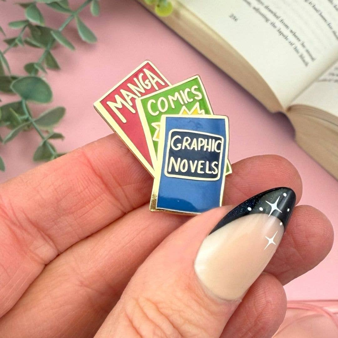 Manga Comics Graphic Novels Lapel Pin