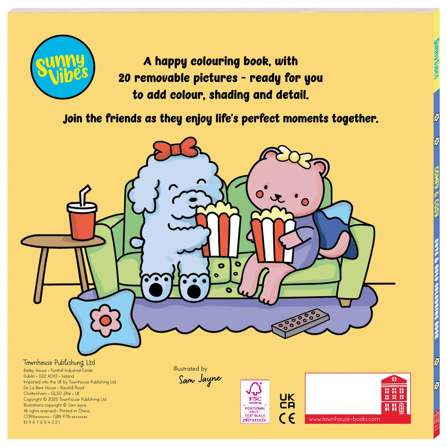 Sunny Vibes Comfy & Cosy Colouring Book