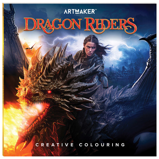 Art Maker Creative Colouring Dragon Riders (29x29cm)