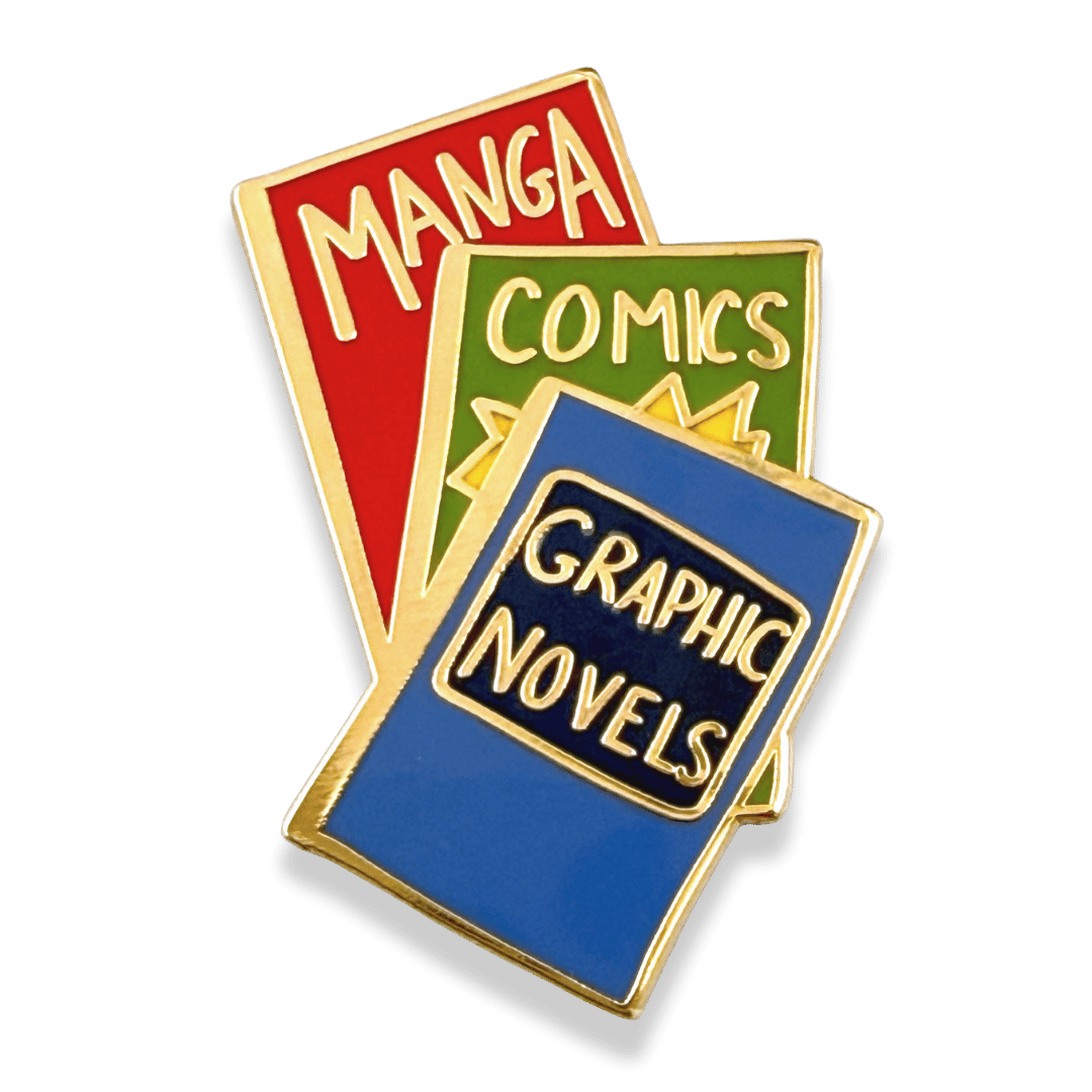 Manga Comics Graphic Novels Lapel Pin