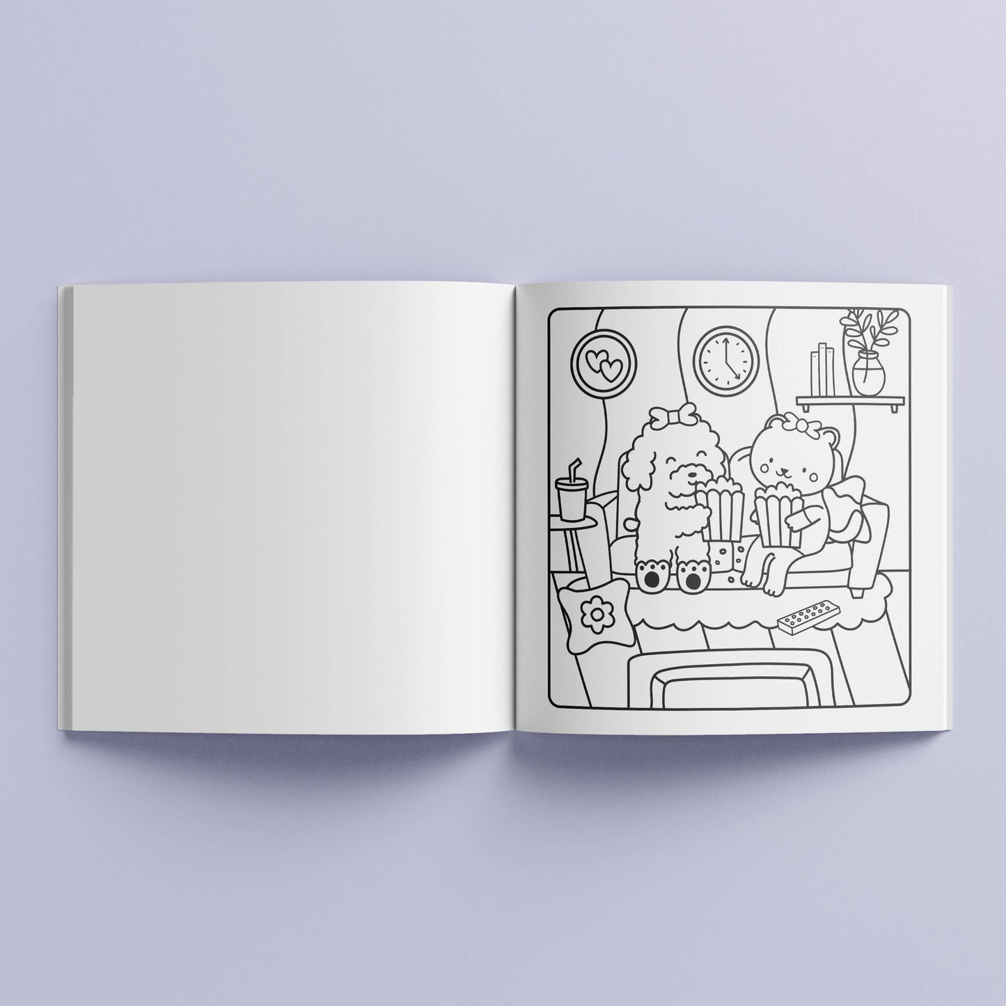 Sunny Vibes Comfy & Cosy Colouring Book
