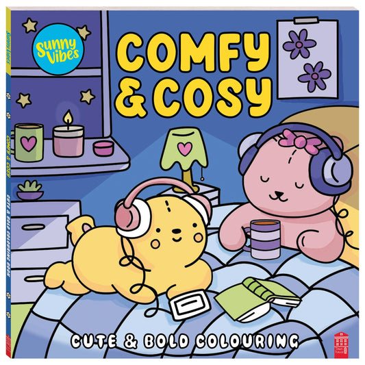 Sunny Vibes Comfy & Cosy Colouring Book