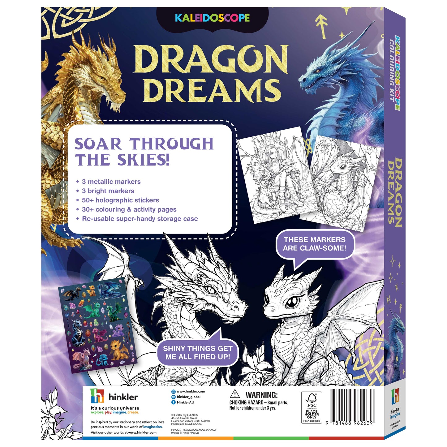 Kaleidoscope Colouring Kit Dragon Dreams