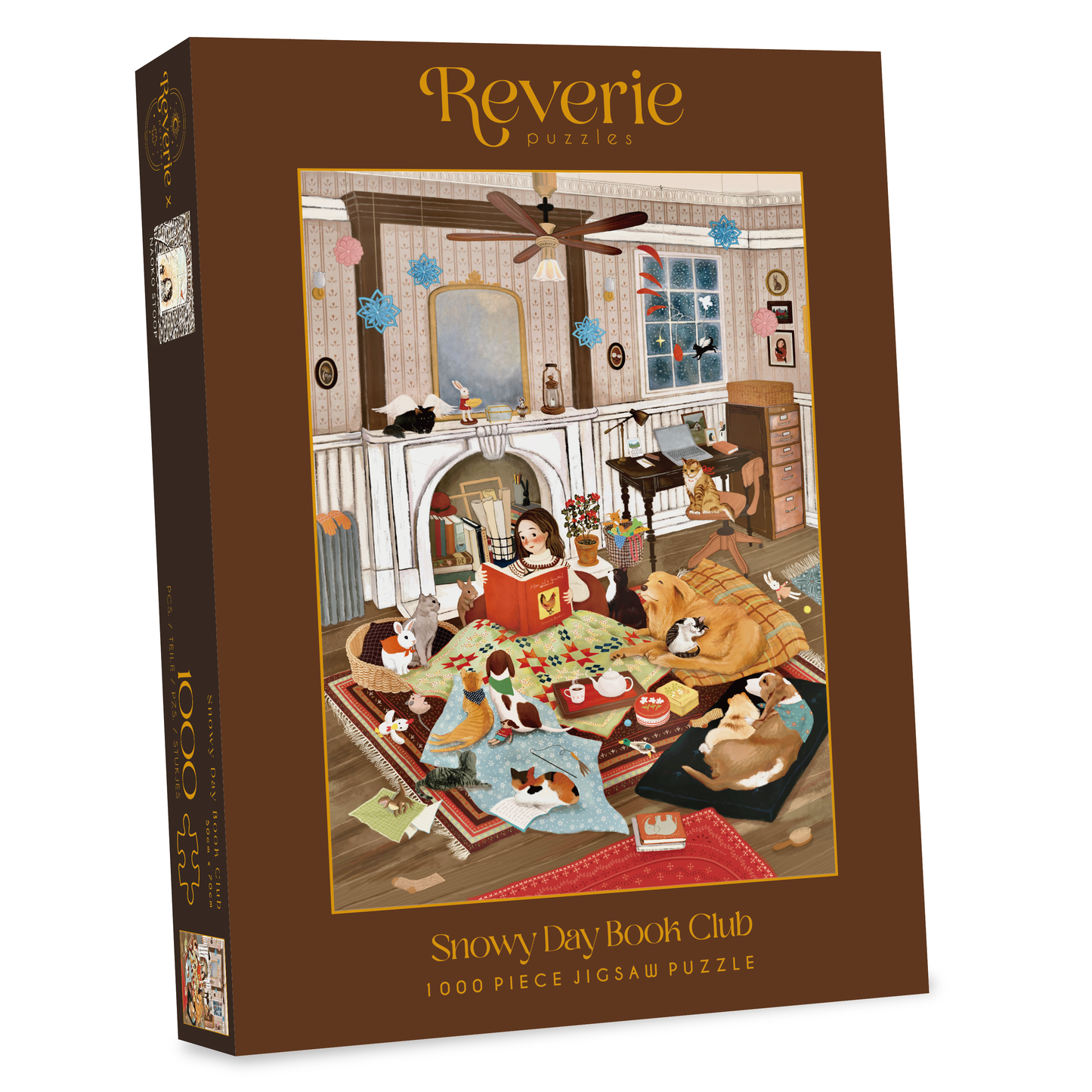 Snowy Day Book Club Jigsaw Puzzle (1000 Pieces)
