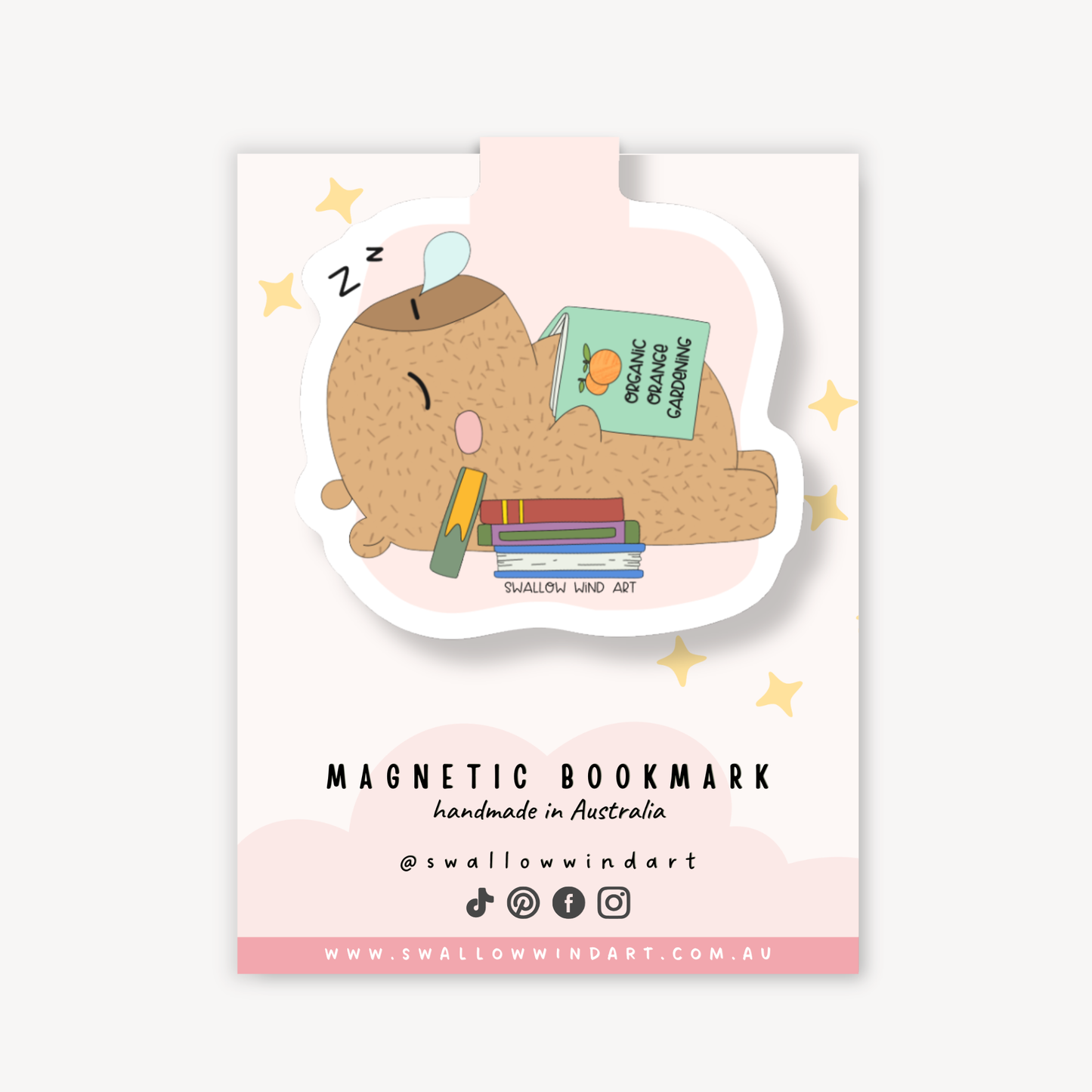 Magnetic Bookmark - Capybara's Cozy Corner