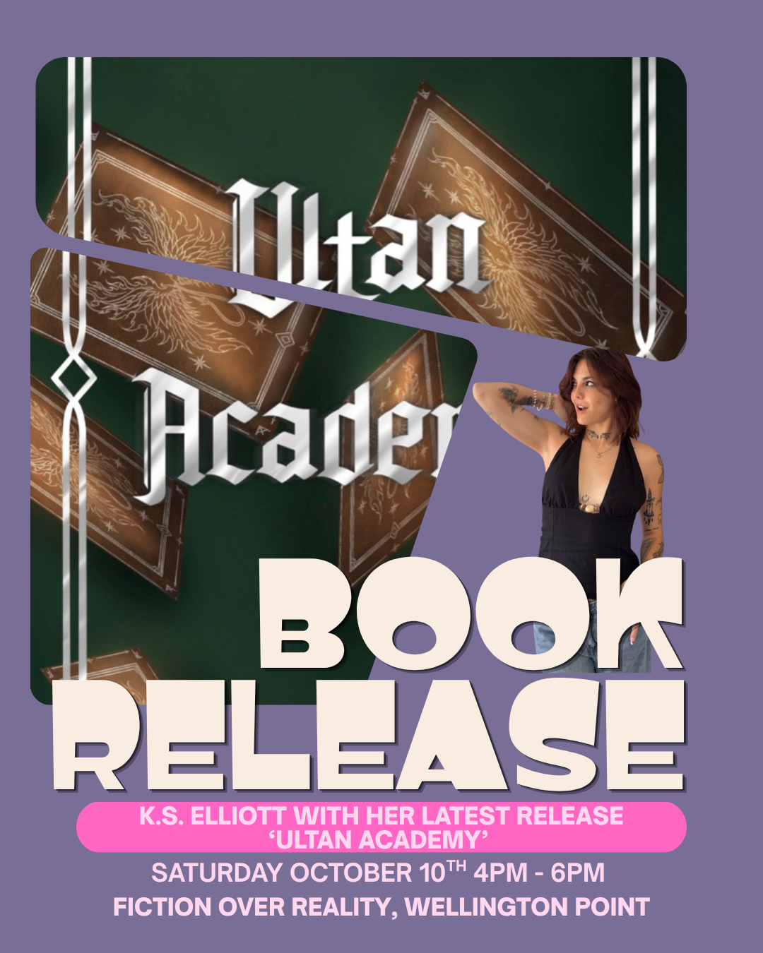 K.S. Elliott Book Launch Ultan Academy Q&A and book signing
