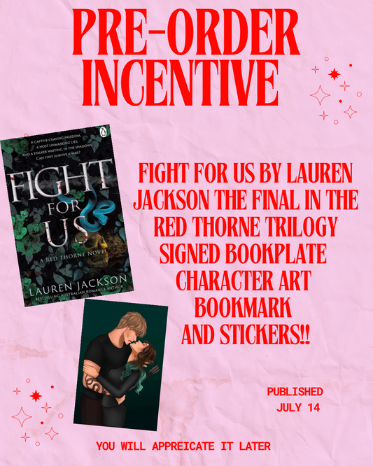 Pre-order: Fight for Us by Lauren Jackson with signed bookplate, bookmarks, character art and stickers