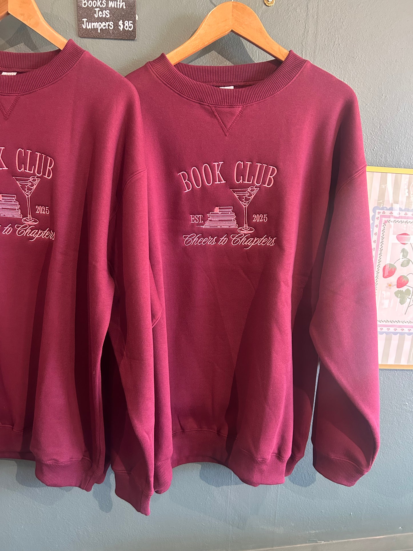 Pre-order: Book Club Embroidered Jumper
