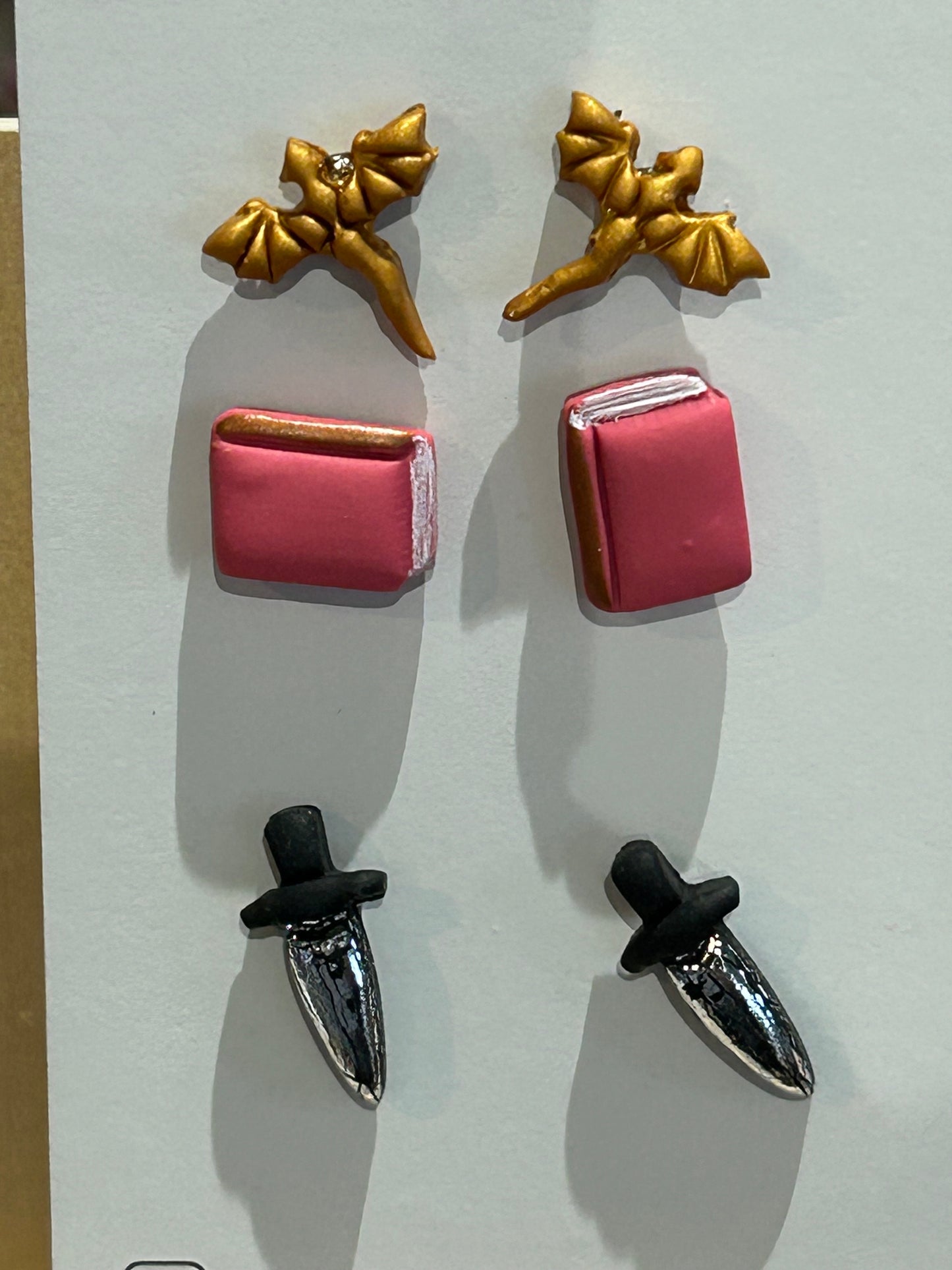 Allie Elle Art Earrings - 3 pack of studs