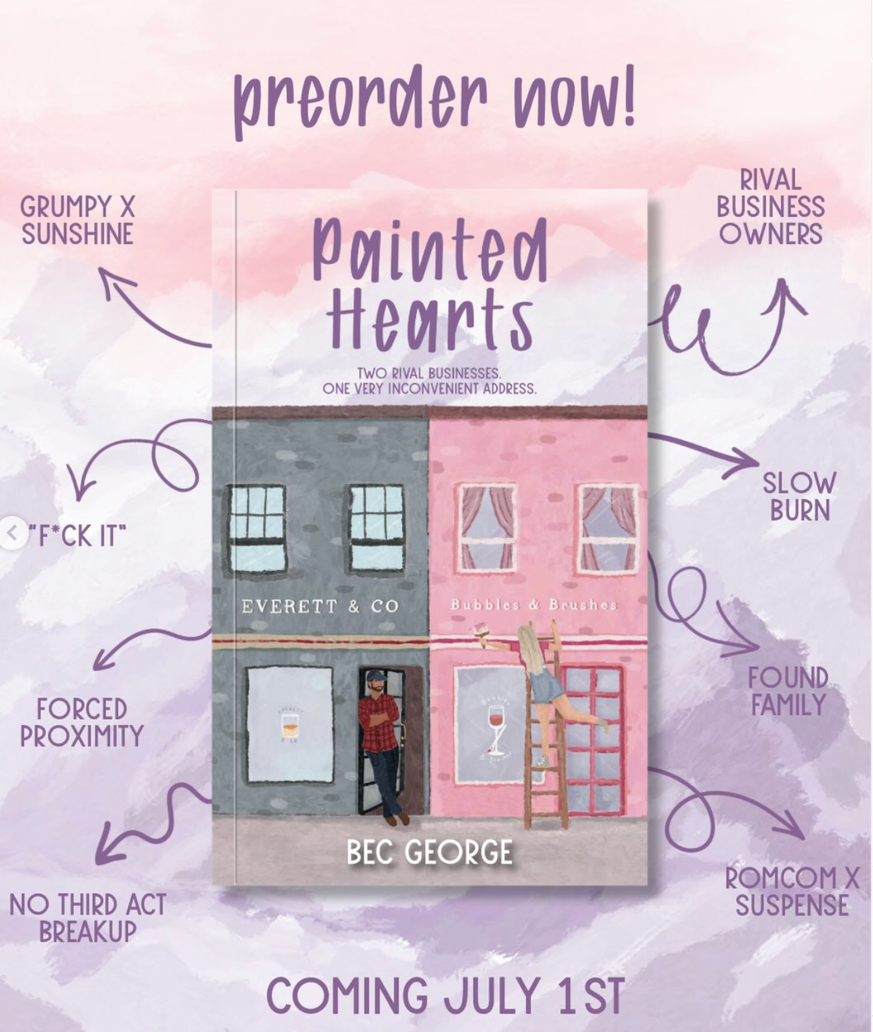 Pre-order: Painted Hearts by Bec George *signed copy*