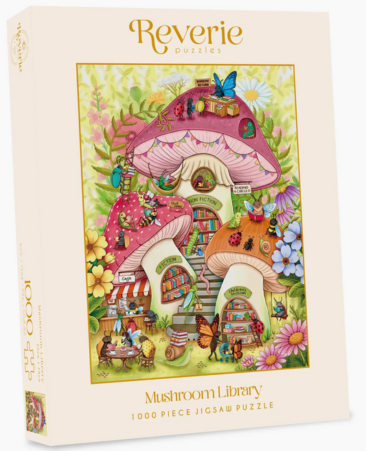 Pre-order: Mushroom Library Jigsaw Puzzle (1000 Pieces)