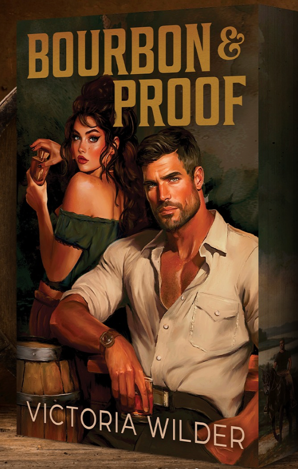 Bourbon and Proof by Victoria Wilder with sprayed edges