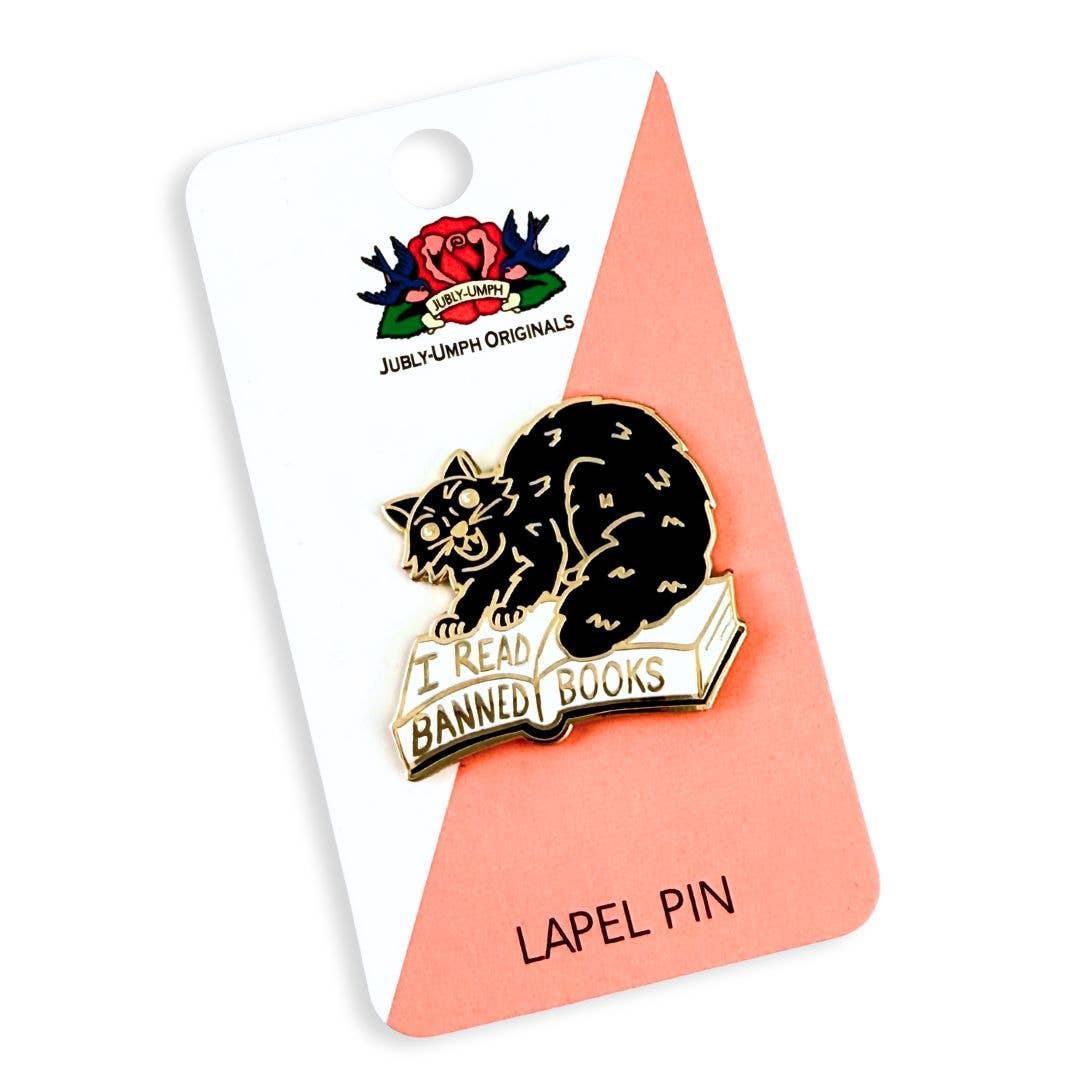 I Read Banned Books Lapel Pin
