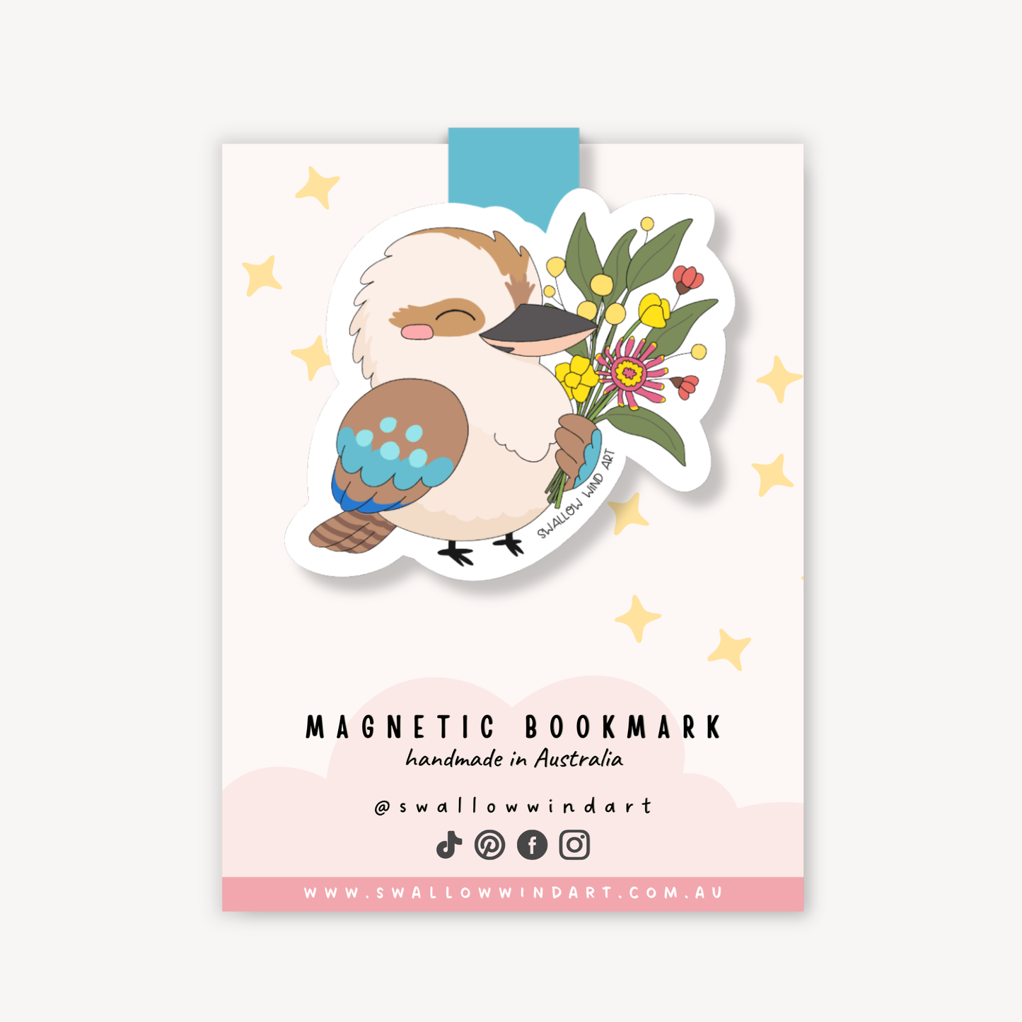 Magnetic Bookmark - Kookabura Blooms
