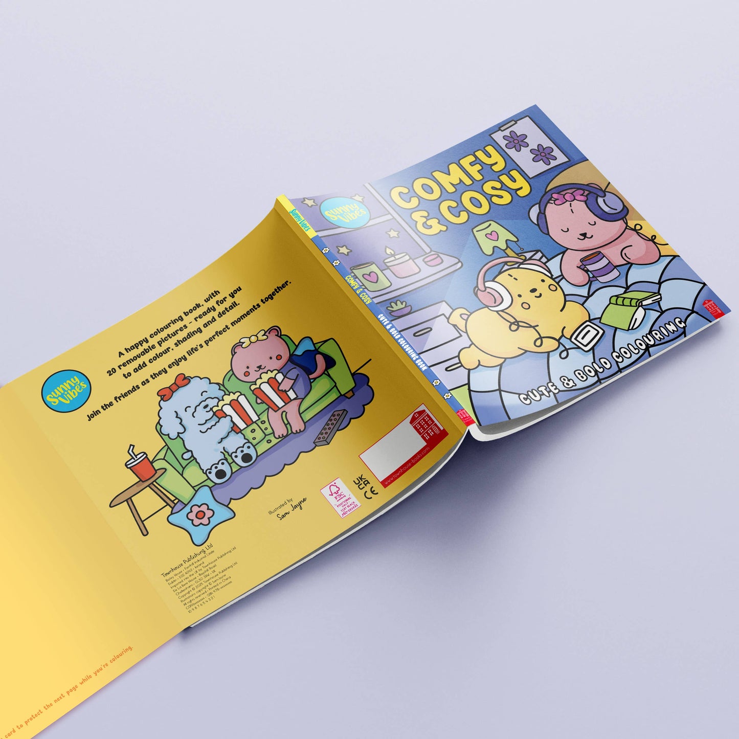 Sunny Vibes Comfy & Cosy Colouring Book