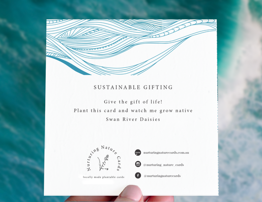 Waves Plantable Greeting Card
